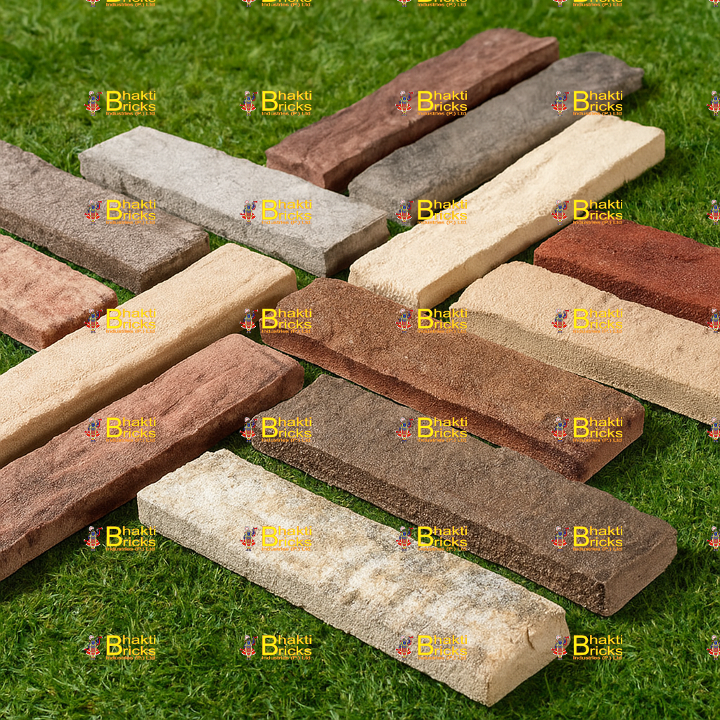 Brick slips in UK interiors by Bhakti Bricks